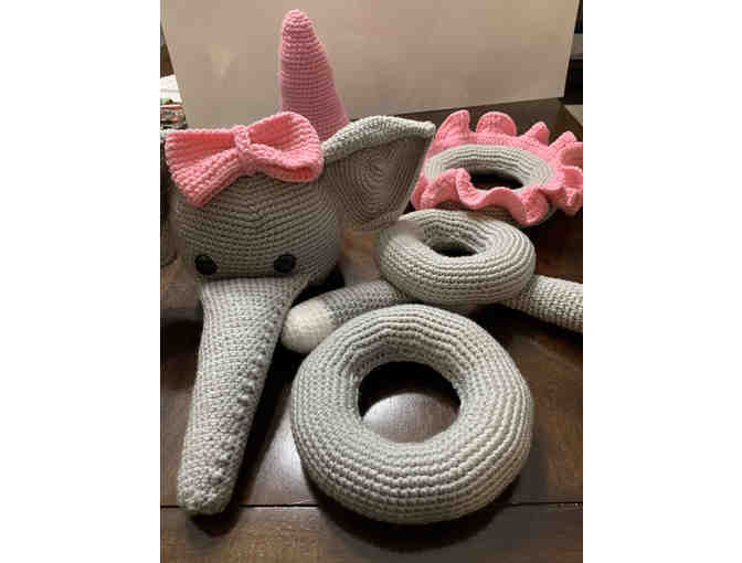 Elephant Stacking Toy - Hand Crocheted - Photo 2