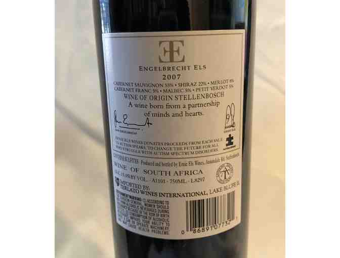 Bottle of South African Red Wine from Winery of Ernie Els PGA Legend