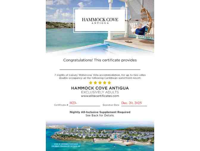 Elite Island Resorts - Hammock Cove, Antigua- Adults Only