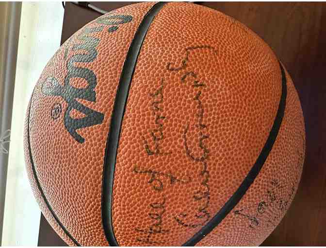 Signed Basketball with Hall of Fame Signatures