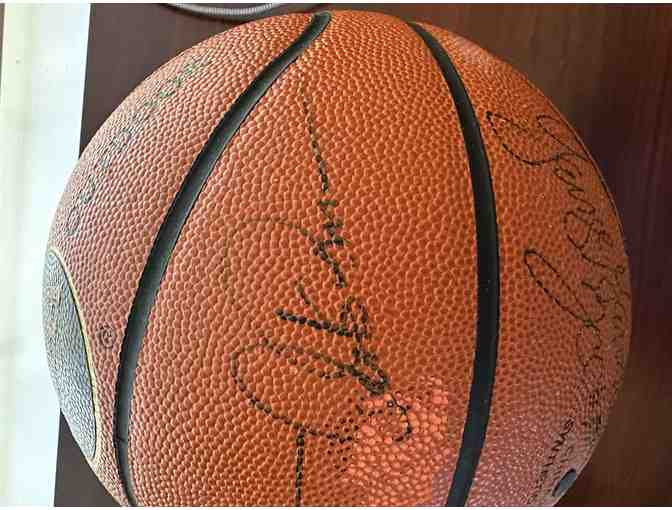 Signed Basketball with Hall of Fame Signatures