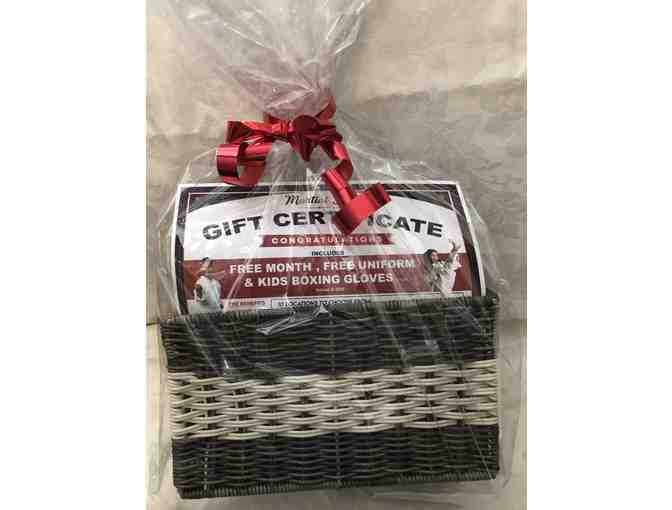 Gift Basket from Central Florida Championship Martial Arts including one month of lessons