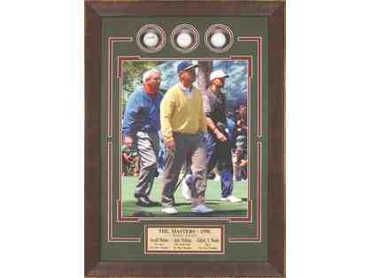 Tiger, Arnie, and Jack at the 1996 Masters Presentation Piece