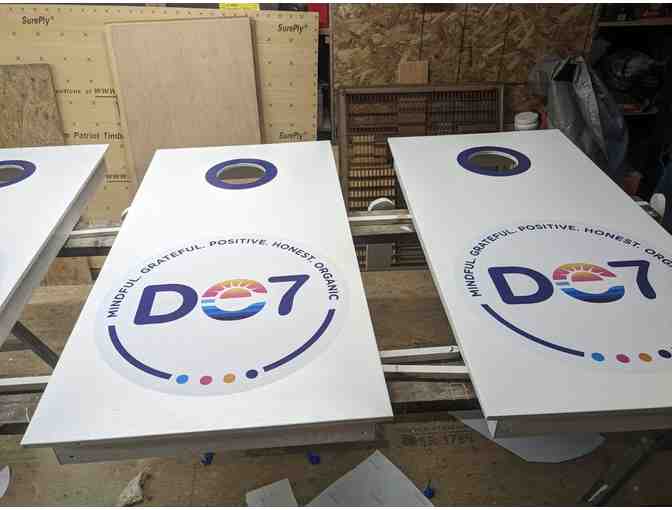 Set of Custom-Built Cornhole Boards