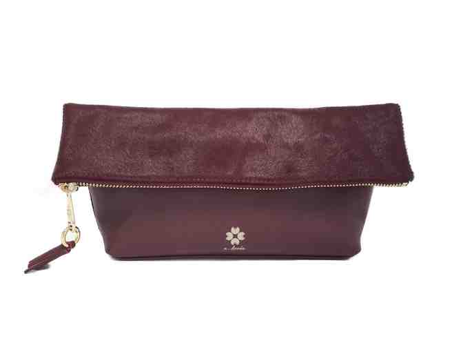 Audrey Foldover Clutch - Burgundy - Photo 1