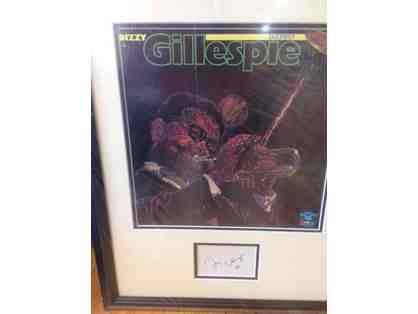 Dizzy Gillespie Autographed Display