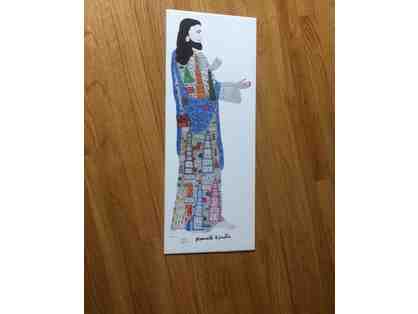 Howard Finster Autographed Jesus Folk Art Lithograph