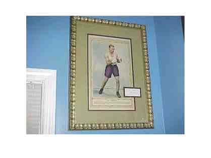 Jack Sharkey Autographed Boxing Display