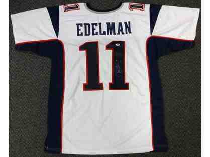 Julian Edelman Autographed Football Jersey