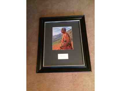 Nelson Mandela Autographed Piece