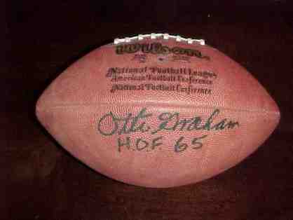 Otto Graham Autographed Football