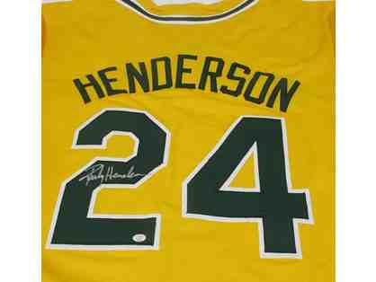 Rickey Henderson Oakland A's Autographed Jersey