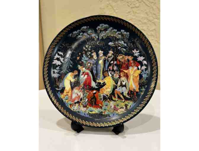 Gifts of the Seasons Russian Decorative Plate Series Complete Set of 4 with COAs