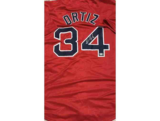 David Ortiz Boston Red Sox Autographed Baseball Jersey - Photo 1