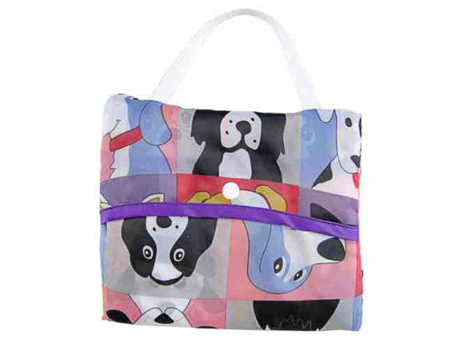 Pet Portrait Compact Shopping Bag - Dogs