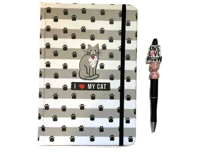 I Love My Cat Notebook and Handcrafted Pen