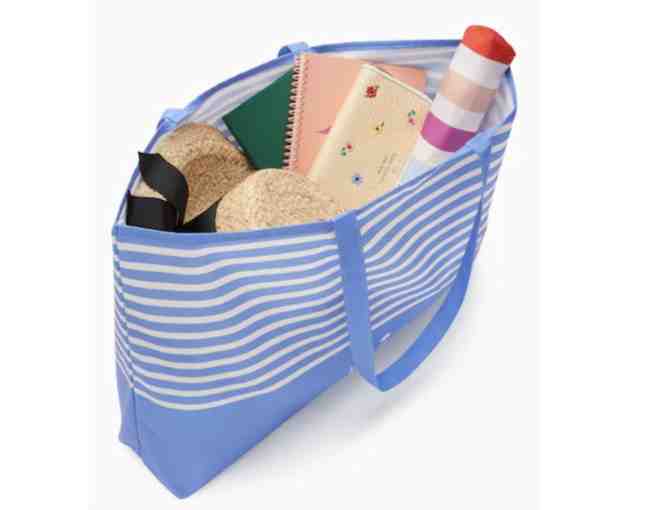 Kate Spade Basket Stripe Canvas Tote