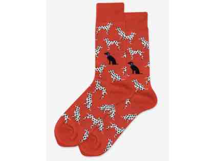 Hotsox Mens DALMATIANS CREW SOCKS