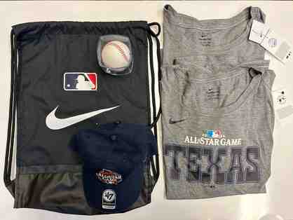 Major League Baseball Autographed Commissioner Ball, and All-Star Cap & Shirt, MLB Bag