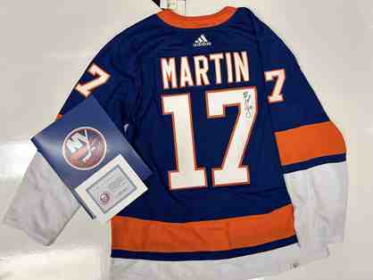 Authentic Autographed Matt Martin New York Islanders Jersey