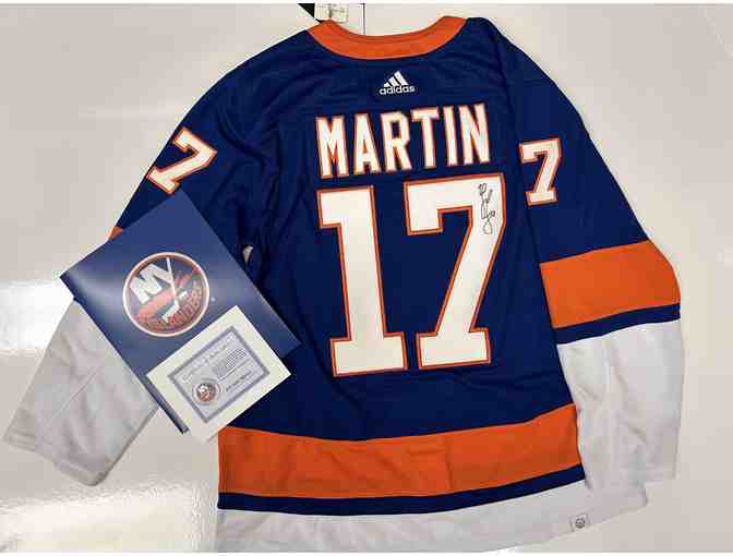 Authentic Autographed Matt Martin New York Islanders Jersey - Photo 1