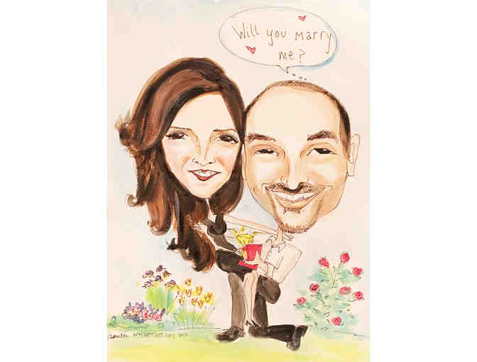 Custom Caricature for Up to 4 People - Photo 3