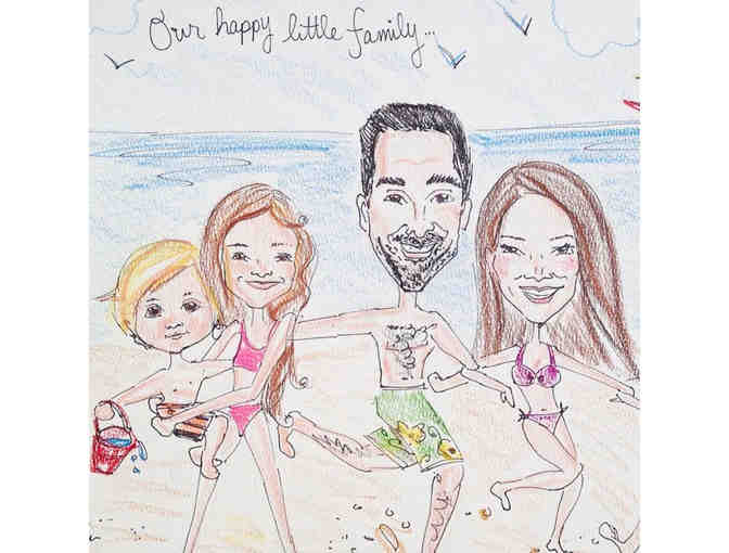 Custom Caricature for Up to 4 People - Photo 4