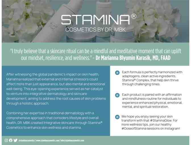 Stamina Cosmetics Wellness Gift Basket