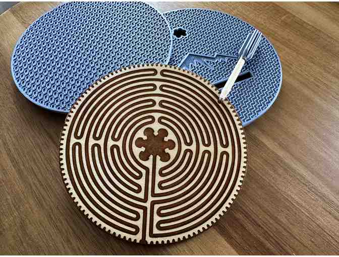 Wooden Labyrinth with Case