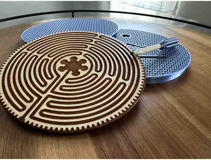 Wooden Labyrinth with Case