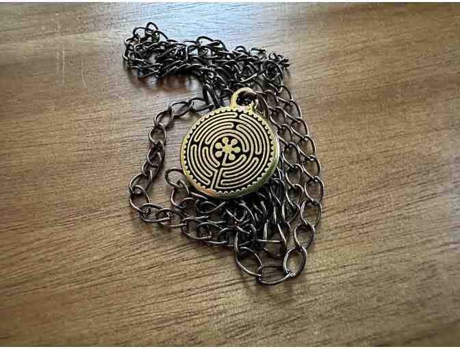 Golden-Hued | Dual-Sided Labyrinth Necklace