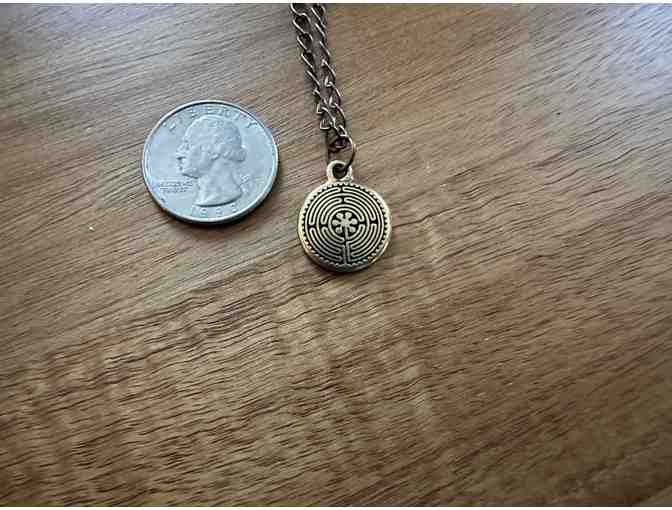 Golden-Hued | Dual-Sided Labyrinth Necklace
