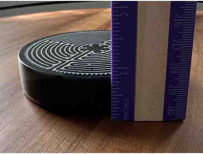 Onyx Paperweight | Etched Labyrinth