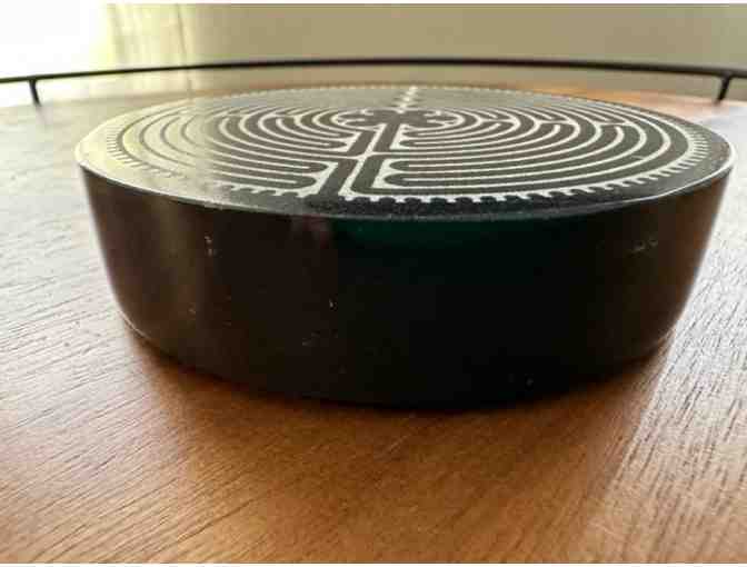 Onyx Paperweight | Etched Labyrinth