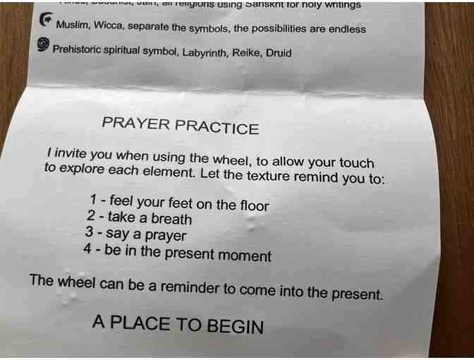 Sacred Wheel of Peace | Bronze Tone