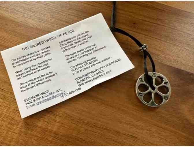 Sacred Wheel of Peace | Silver Tone