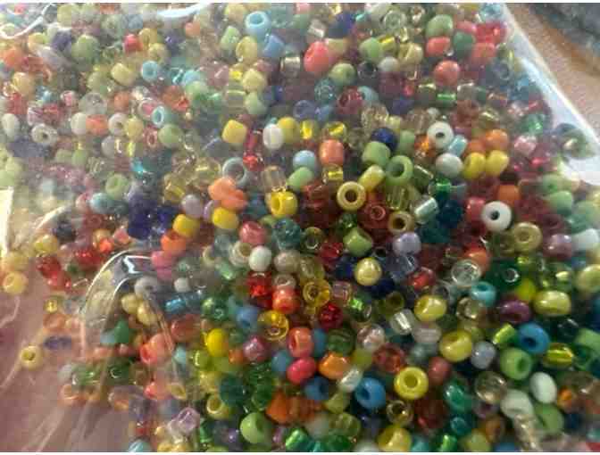 Calling All Crafters - Glass Seed Bead Labyrinth Kit |Speckled Purple & Multi-Colored