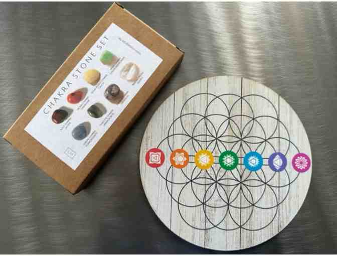Crystal Grid & Stone Set | Chakra Edition
