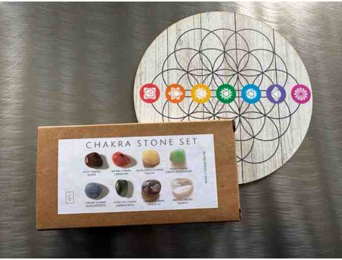 Crystal Grid & Stone Set | Chakra Edition