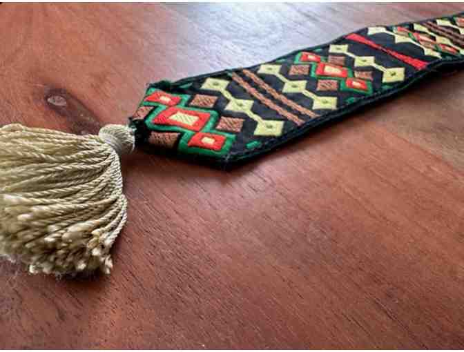 Fabric Bookmark | Bold Design & Gold Tassle