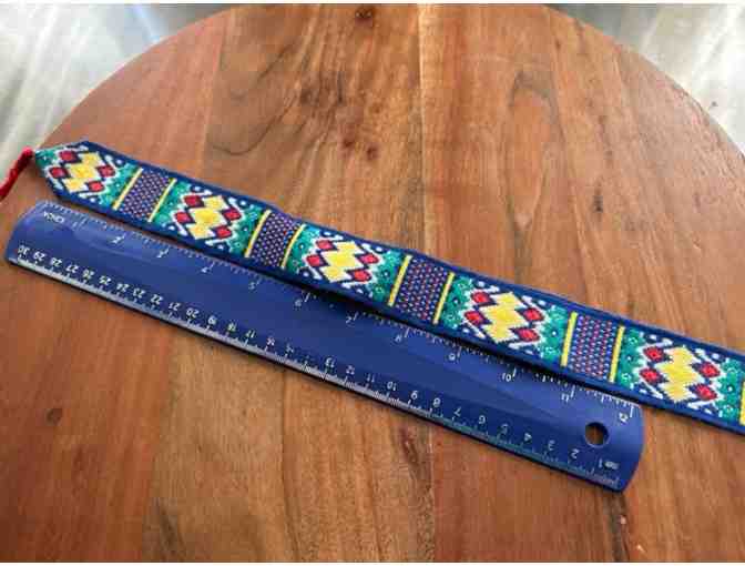 Fabric Bookmark | Intricate Design & Red Tassle