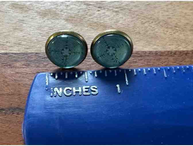 Delicate Chartres Labyrinth Earrings