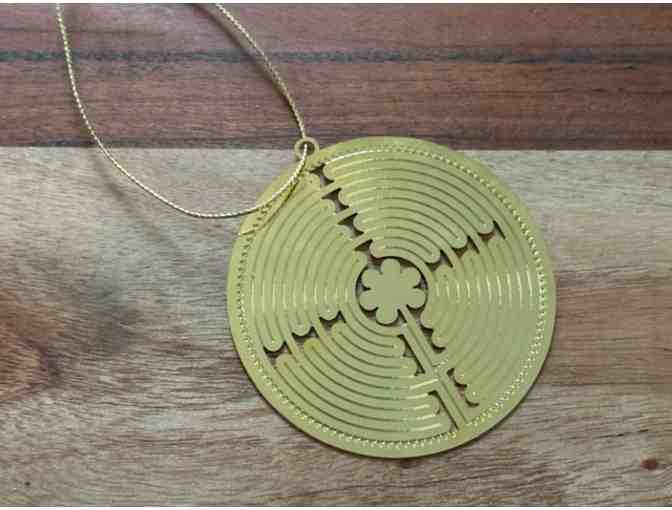 Golden Labyrinth Ornament