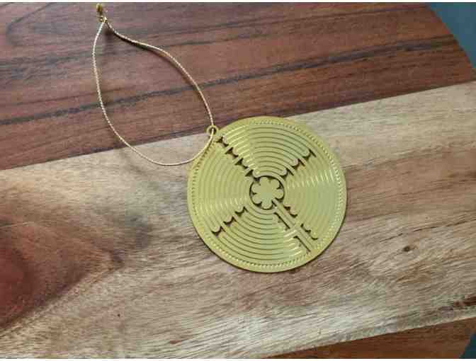 Golden Labyrinth Ornament