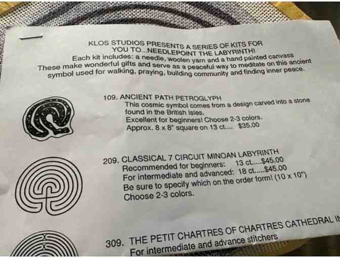 Needlepoint Kit | Classical 7 Circuit Minoan Labyrinth