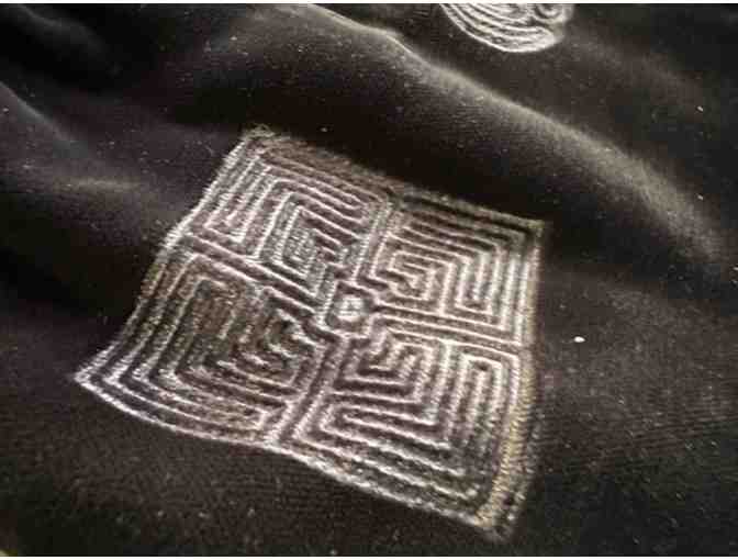 Velvet Black Purse | Multiple Labyrinth Designs