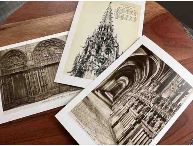 Black & White Chartres Cathedral Postcards | Set of 3