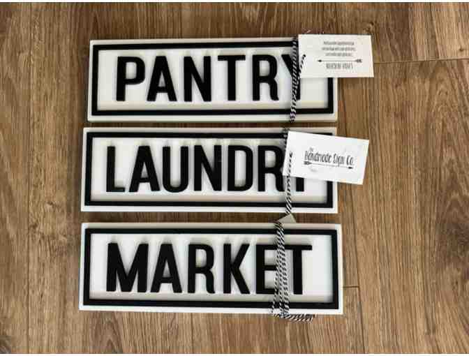Set of Three Farmhouse Rustic Household Signs