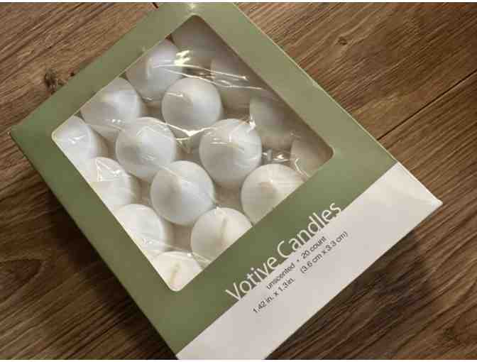 Animal Print Glass Votive Set