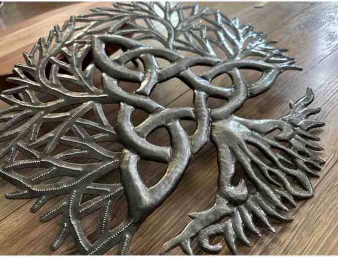 Celtic Trinity Knot/Tree of Life| Haitian Metal Wall Art